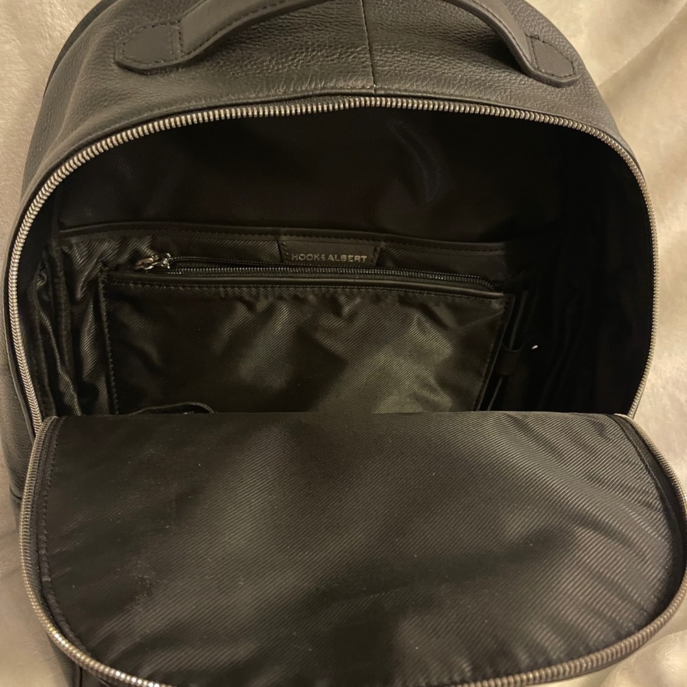 Black Leather Backpack - Picture 5 of 9